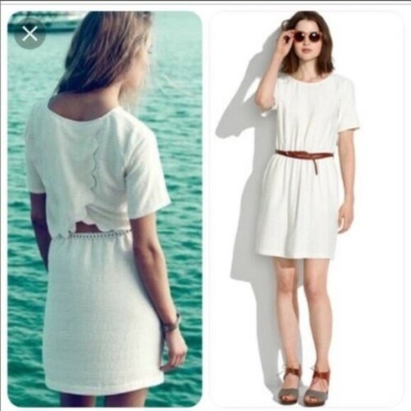 Madewell Dresses & Skirts - Madewell Scenic View Scalloped Mini Dress H10861